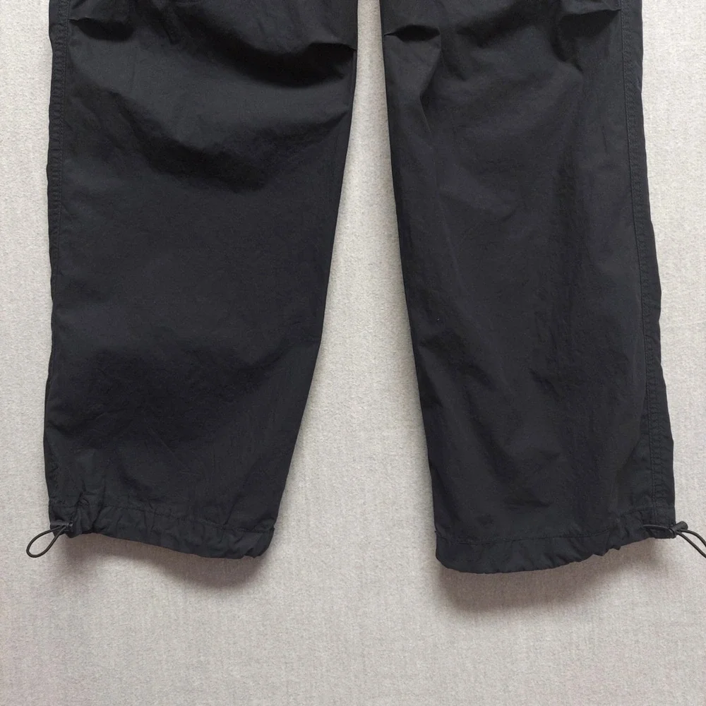 Aeropostale Parachute Cargo Pants Women XS Black Y2K Gorpcore Utility Streetwear